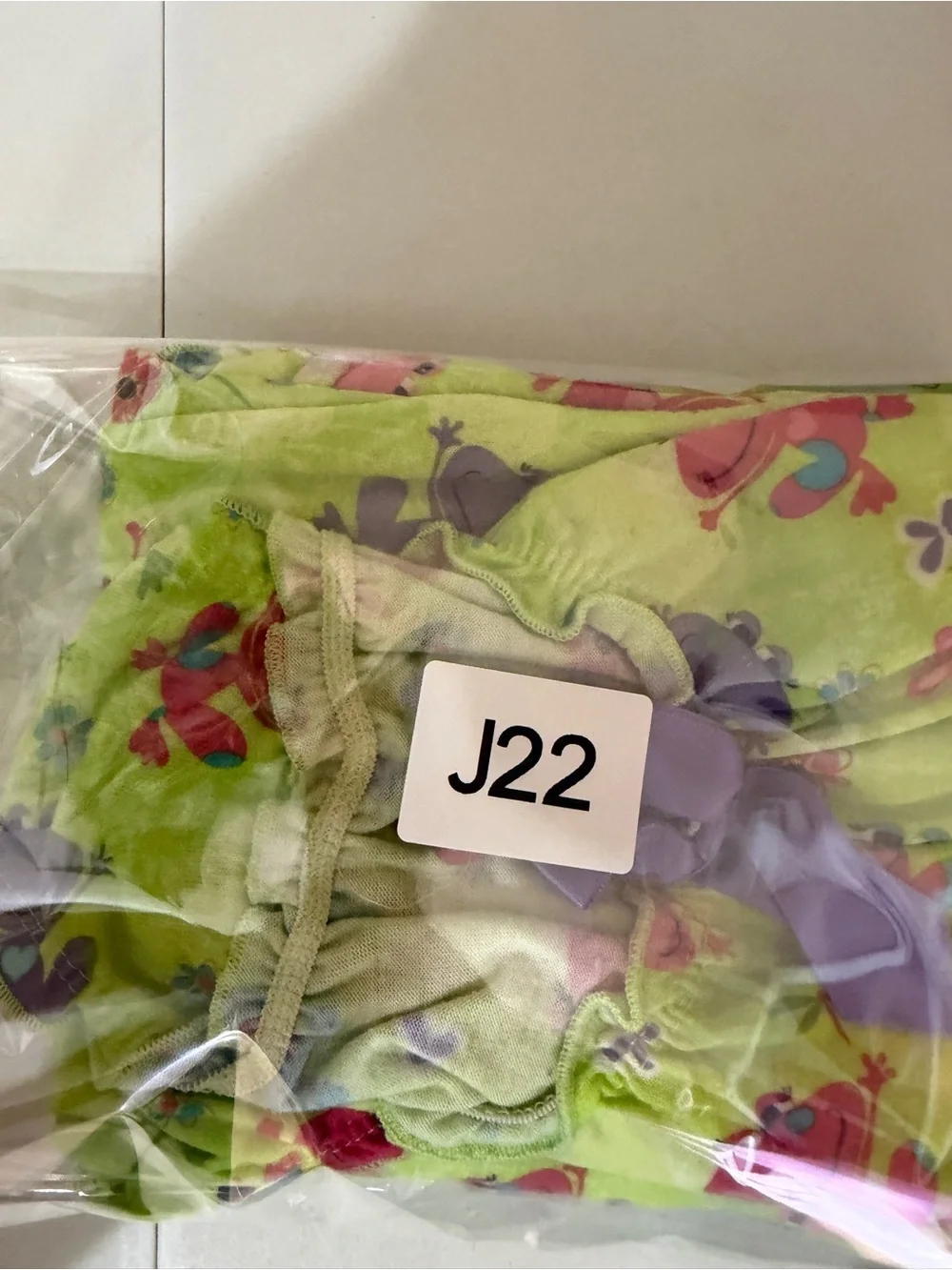 Circo Girls XL Frog Print Lime Green Sleeveless Sleepwear Nightgown